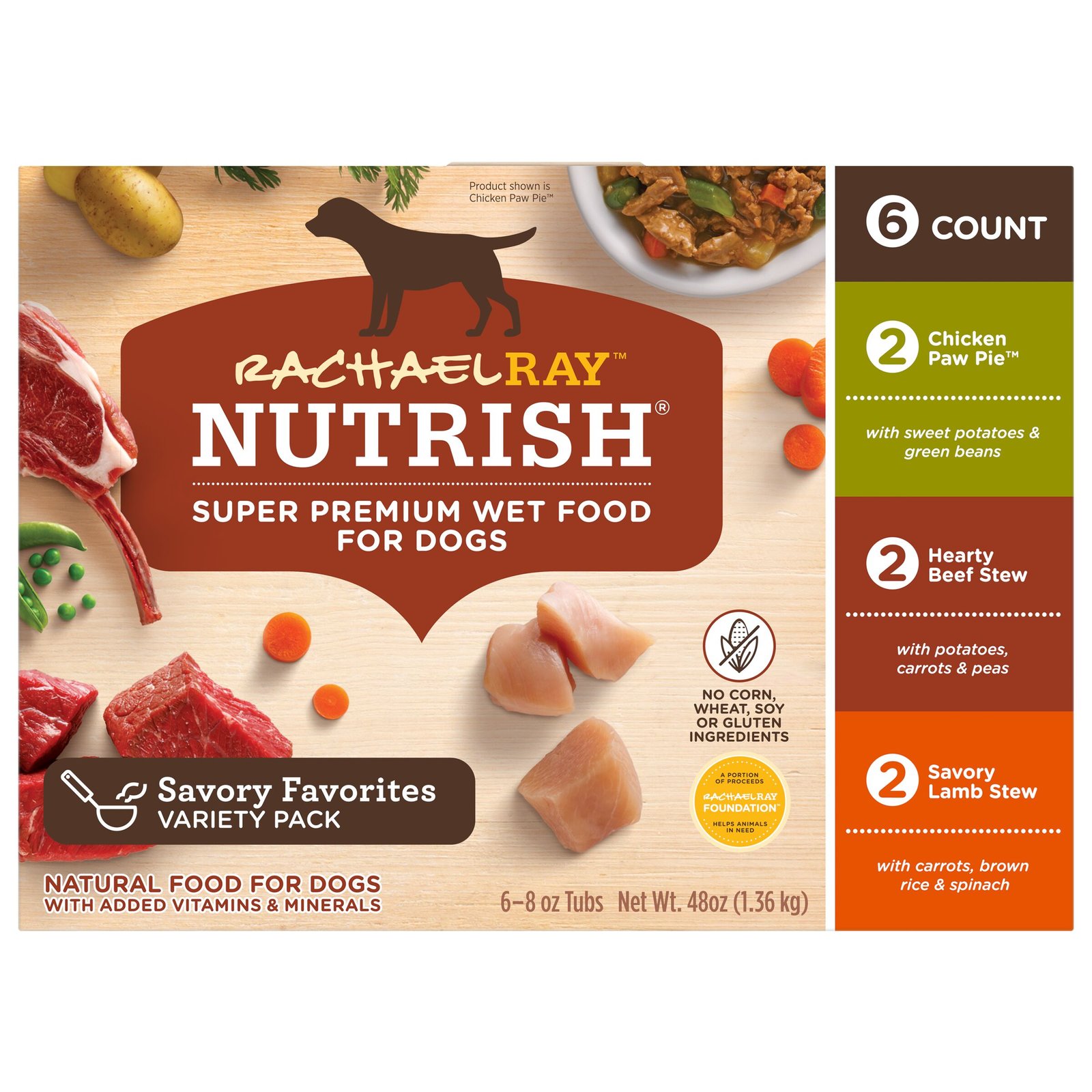 Rachael Ray Nutrish Natural Premium Wet Dog Food,
